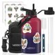 thumbnail image 1 of Botella de Agua WATERSY 1900 ml Aislada con Pajilla, Roja, 1 of 9