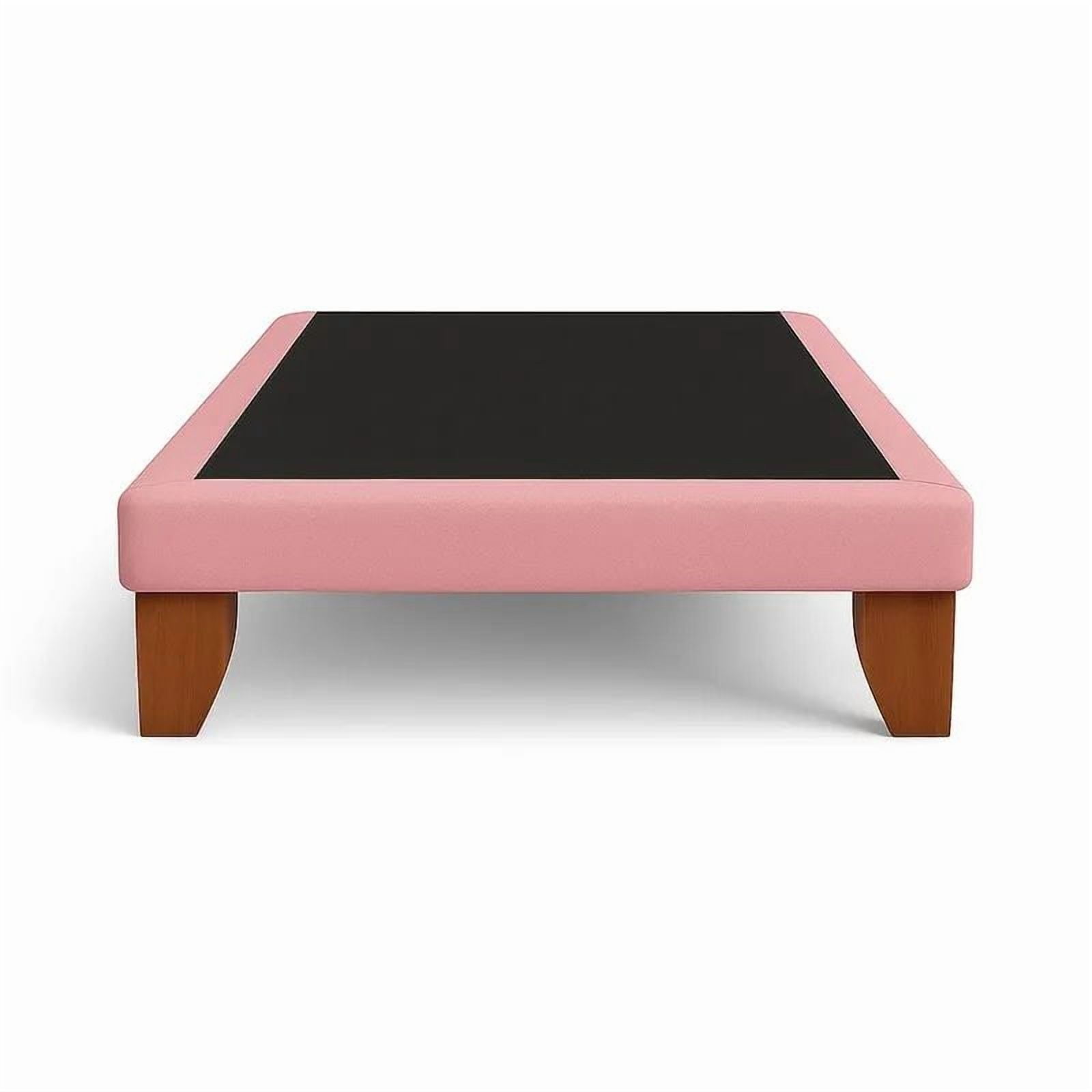 Vitelio - Base De Cama 1 Plaza 1 90x90 Rosa Palo