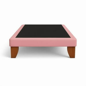 Vitelio - Base De Cama 1 Plaza 1 90X90 Rosa Palo