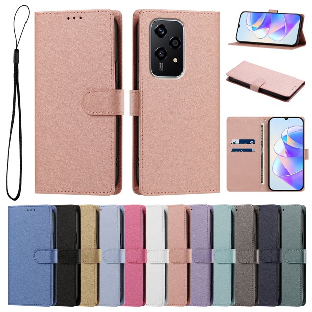 Cartera para Honor 200 Lite con Bolsillo de Tarjetas, Rosa