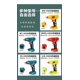 thumbnail image 2 of Pistola de Pegamento Caliente Inalámbrica para Batería de Iones de Litio Ma.kita 18V Max, Pistola de Pegamento de Derretimiento Caliente de Precalentamiento Rápido con 10 Piezas de Barras de Pegam..., 2 of 10