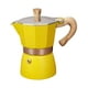 thumbnail image 1 of Cafetera Octogonal Moka Pot, Cafetera Hervidora De 150 Ml Para Viajes, Casa, Café, Amarillo, 1 of 3