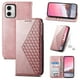thumbnail image 1 of Funda Flip FOXDOCK para Motorola Moto G73 , Estilo Billetera con Diseño Rombo, Correa de Mano y Soporte, Uso Diario, 1 of 6