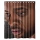 thumbnail image 1 of Cortina de ducha con diseño de Will Smith y ganchos (66 x 72 pulgadas), 1 of 3