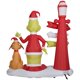 thumbnail image 4 of Grinch & Max inflable navideño con poste de lámpara de 180 cm de altura, 4 of 5