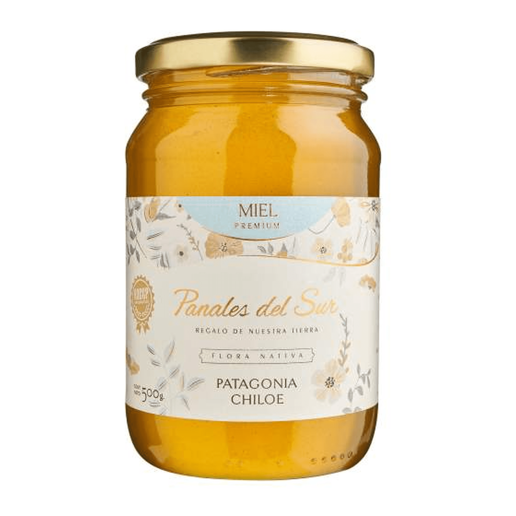 Miel De Abeja Natural Chiloé Frasco 500 g Panales Del Sur