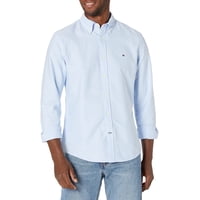 Camisa Oxford Para Hombre Tommy Hilfiger, Corte Personalizado, Azul X S