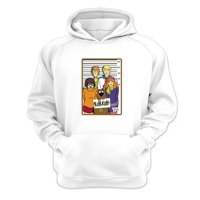 Genérico - Polerón Canguro Scooby Doo Blanco Talla S Unisex