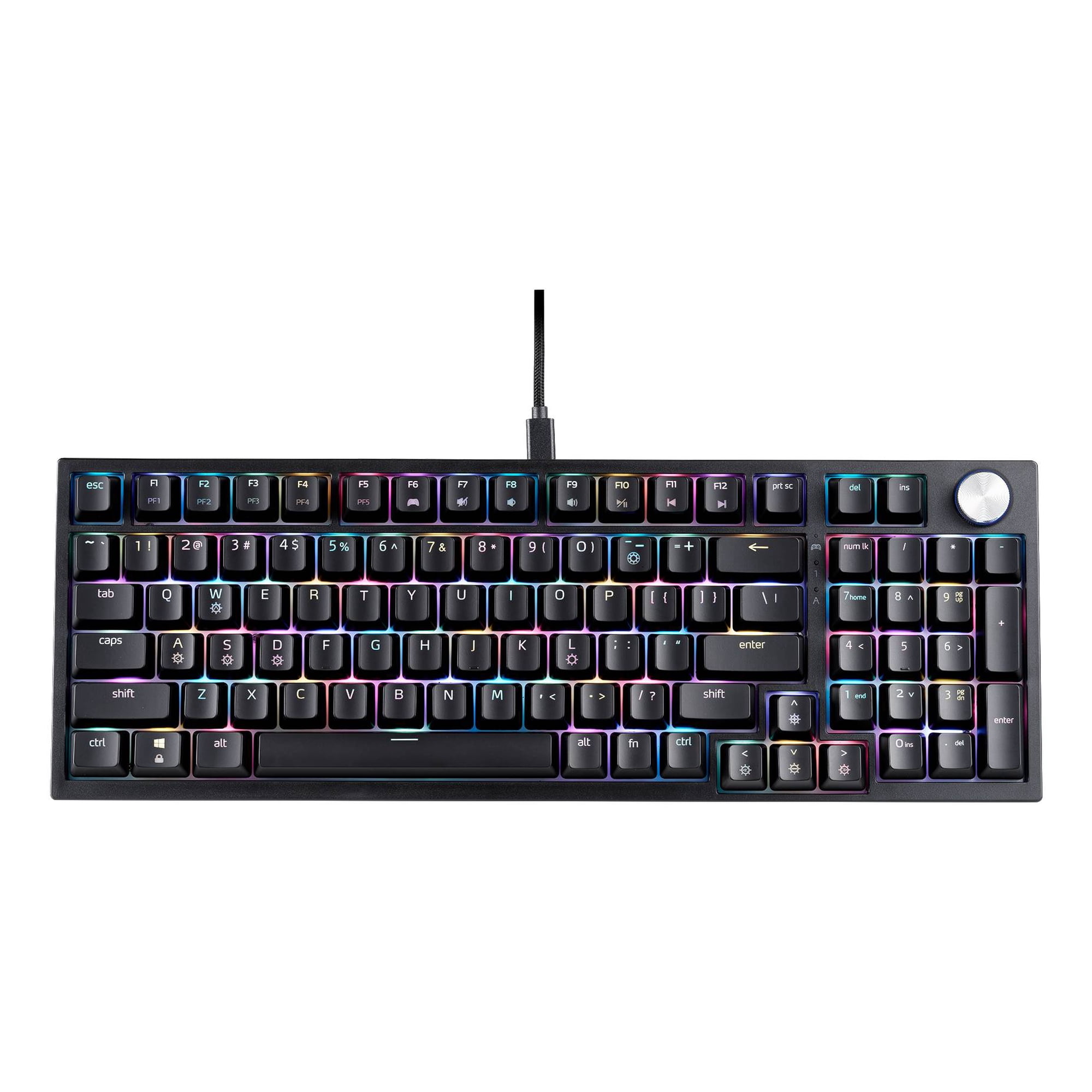 Teclado Gamer Mecánico Xpg Sorcerer, Switch Red, Rgb, 96%, Español, Negro