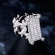 thumbnail image 4 of Anillos de Moda de Lujo con Brillo Estilo Punky de Rapero para Hombre Chapados en Oro de 18K Brillantes con Acabado Helado Hip Hop Zirconia Cúbica Anillos de Compromiso para Hombre, 4 of 7
