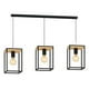 thumbnail image 1 of Lampara Colgante Industrial 3 Luces Marco Metal Madera Lau, 1 of 3