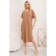 thumbnail image 2 of Vestido Midi Mujer Casual Cuello Redondo Bolsillos Colores 3377, 2 of 3