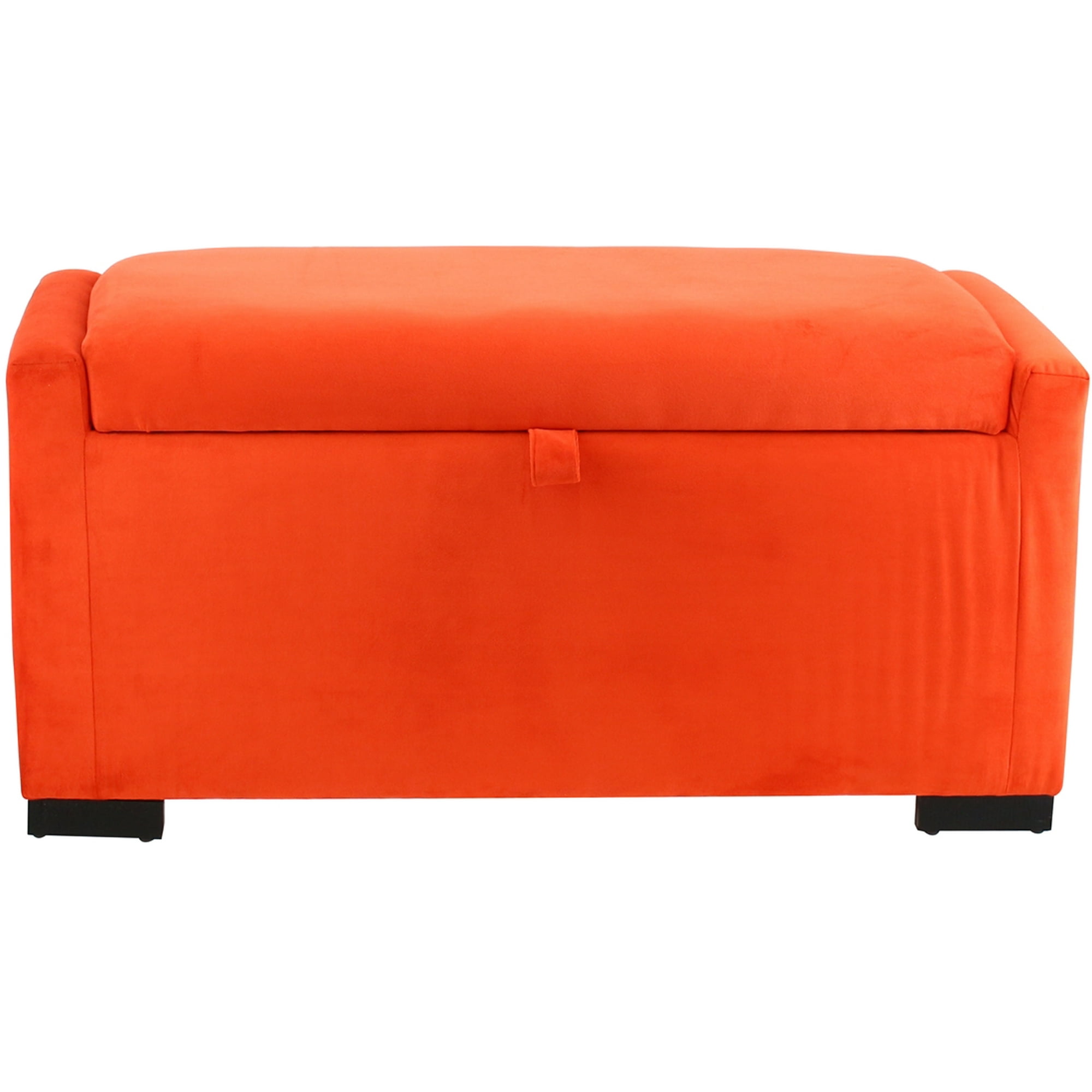 Máxima Design - Banqueta Leyzy Naranjo Con Baúl 105x50x45 Cm