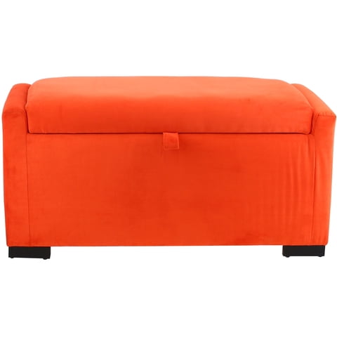 Máxima Design - Banqueta Leyzy Naranjo Con Baúl 105X50X45 Cm