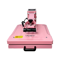 Estampadora Plana Hobypress 38X38Cm Rosada