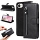 thumbnail image 4 of Funda con Cremallera para iPhone 16e, Carcasa Cartera de Cuero PU con Soporte y Tarjetero, 4 of 5
