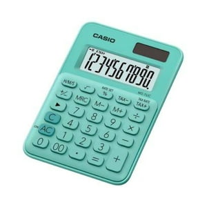 Calculadora Casio Tipo Mini Escritorio Ms-7Uc Verde