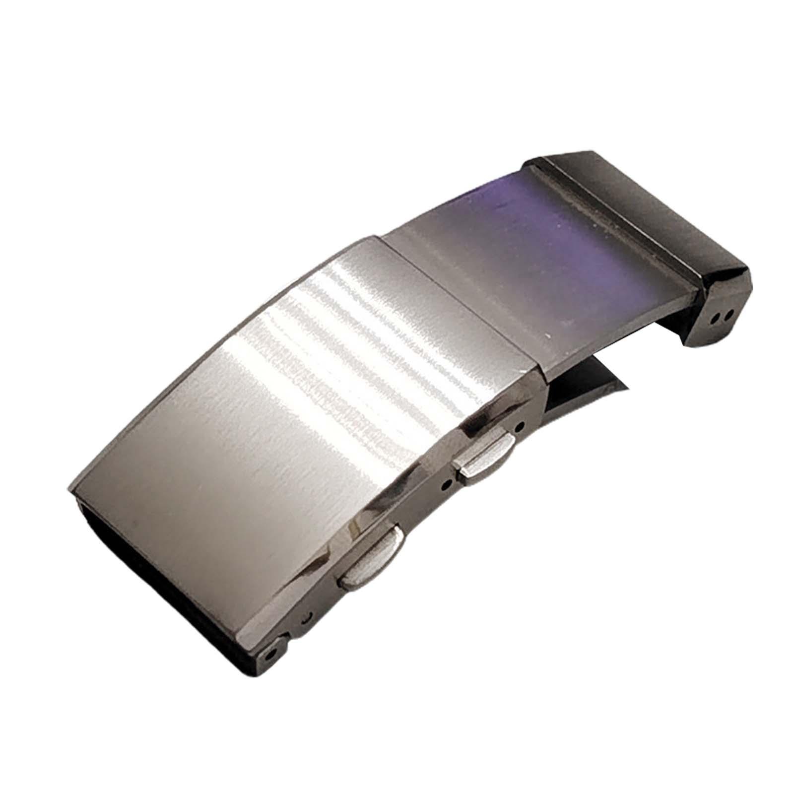 Magideal - Correas De Reloj Hebilla Plegable Cierre De Reloj Cierre De Seguridad Accesorios Hebillas De Buceo De Doble Pulsación Hebilla Deslizante Plegable De R 22 Mm