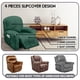 thumbnail image 2 of Funda reclinable ULTICOR para 1 asiento, terciopelo, elástica, retro, verde, 2 of 6