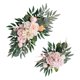 thumbnail image 3 of 2 Uds Flores Artificiales De Arco De Boda Swag Para Pared Ceremonia De Recepción Rosa Y Naranja, 3 of 3