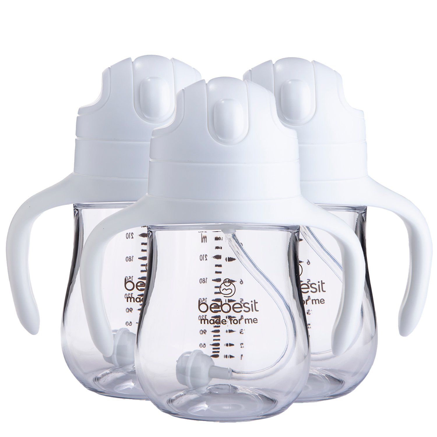 Bebesit - Vaso De Entrenamiento Pack X 3 240ml Antiderrame 6m+