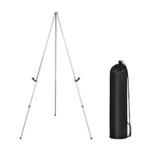 Bothyi - Trípode Caballete Soporte Carteles De Boda Artista Caballete Tableros De Arte Caballete De Exhibición Argent