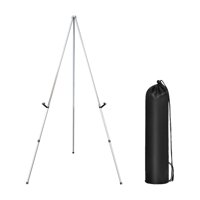 Bothyi - Trípode Caballete Soporte Carteles De Boda Artista Caballete Tableros De Arte Caballete De Exhibición Argent