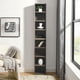 8-Tier Media Tower Rack, CD DVD Slim Storage Cabinet with Adjustable ...