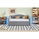 thumbnail image 3 of Upholstered Twin XL Size Daybed with LED Belt and 2 Drawers, Gray, 3 of 3