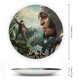 thumbnail image 2 of Jack el cazagigantes Plato decorativo de porcelana fina (bone china), plato decorativo de cerámica para hogar, oficina, soporte de pared, platos decorativos para dormitorio - 6 pulgadas (15 cm), 2 of 6