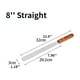 thumbnail image 5 of 1pc Cake Cream Spatula 6 Inch 8 Inch 10 Inch Wooden Handle Stainless Steel Straight Kiss Curved Kiss Spatula Deformation Scraper Baking Tool, 5 of 5