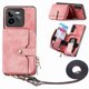 thumbnail image 2 of Funda Tipo Cartera con Correa Cruzada para Realme GT 7 Pro Protección Contra Golpes Rosa, 2 of 5