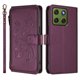 thumbnail image 2 of Funda Cartera Mariposa para [Motorola Edge 70 5G] con Soporte y Cremallera Violeta, 2 of 6