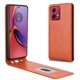 thumbnail image 1 of Funda tipo folio para Motorola Moto G84 5G con soporte magnético y protección para la cámara Marrón, 1 of 6