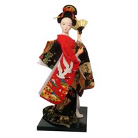 Magideal - Muñecas Geisha Japonesas Étnicas, Muñeca Oriental Con Estatuilla De Dama, Muñeca Geisha Asiática De Estilo Vintage Para Decoración De Estantes De Mesa Estilo C