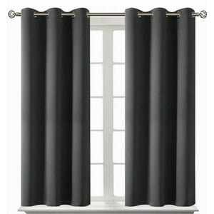 Atlas - 1 Paño Cortina Lino Con Blackout 140X220 Gris Grafito