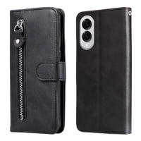 Gangxun - Funda Con Cremallera Para Samsung Galaxy S25 Edge, Carcasa Cartera De Cuero Pu Con Soporte Y Tarjetero