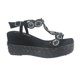 thumbnail image 1 of Sandalia Chalada Mujer Pole-1 Negro Plataforma, 1 of 6