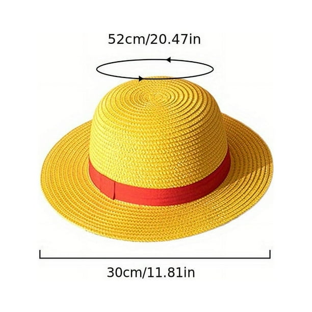 One Piece Inspired Straw Summer Hat, One Piece Cosplay Costume Hat Accessory