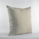 thumbnail image 3 of Cojín Plutus Brands Plutus Oyster de terciopelo brillante, color beige, 3 of 5