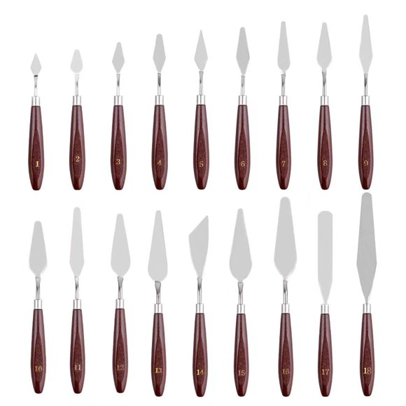 Juego de Cuchillos de Paleta Gemerglity 18 Piezas Acero Inoxidable