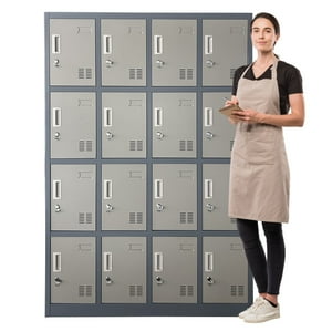 Prochef - Locker Casillero Metálico 4 Cuerpos 16 Puertas