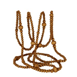 Magideal - Guirnalda De Cuentas De Madera, Cuentas De Oración, Decoración Bohemia, Cuentas De Granja Para Bandeja Escalonada, Guirnalda De Cuentas Navideñas Para Café