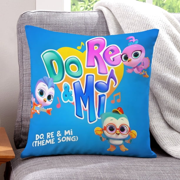 Do Re Mi Fundas de almohada de terciopelo con tema, regalos de funda de almohada, decoración para el hogar, cojín de lanzar, regalo de cumpleaños para fans y parejas.61*61cm.