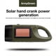thumbnail image 1 of Never Run Out of Light: Hand Crank and Solar Powered LED Flashlight for Fishing, Boating, and Hiking, 1 of 5