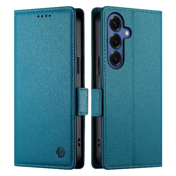 Funda Cartera Magnética con Tarjetas y Soporte para Samsung Galaxy S26 Plus Azul