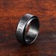 thumbnail image 2 of Anillo Runas Vikingo Titanio Giratoria Hombre Masculina m1, 2 of 3