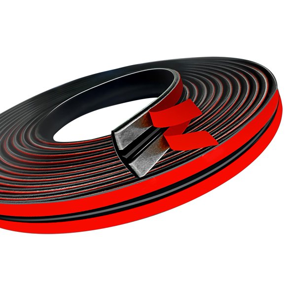 Burlete BOAOSI de 14 mm x 4,9 m con adhesivo en forma de T