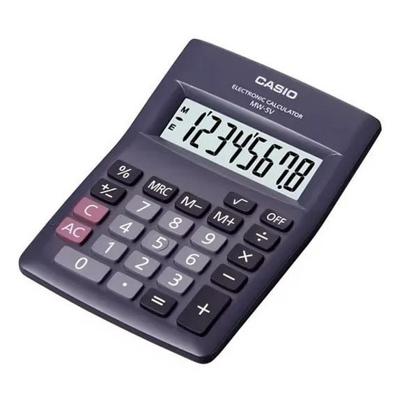 Calculadora CASIO 8 diguitos MW-5V