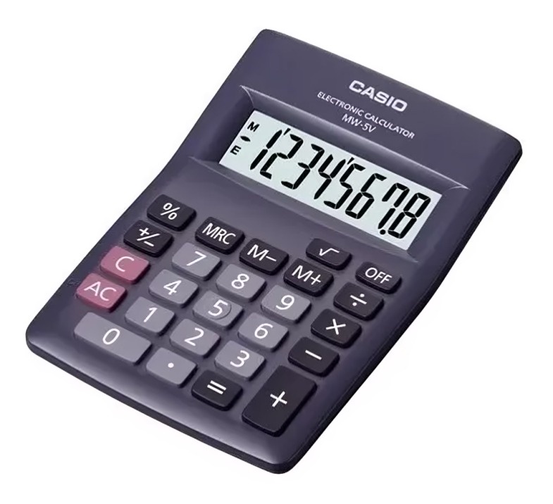 Calculadora Casio 8 Diguitos Mw-5V